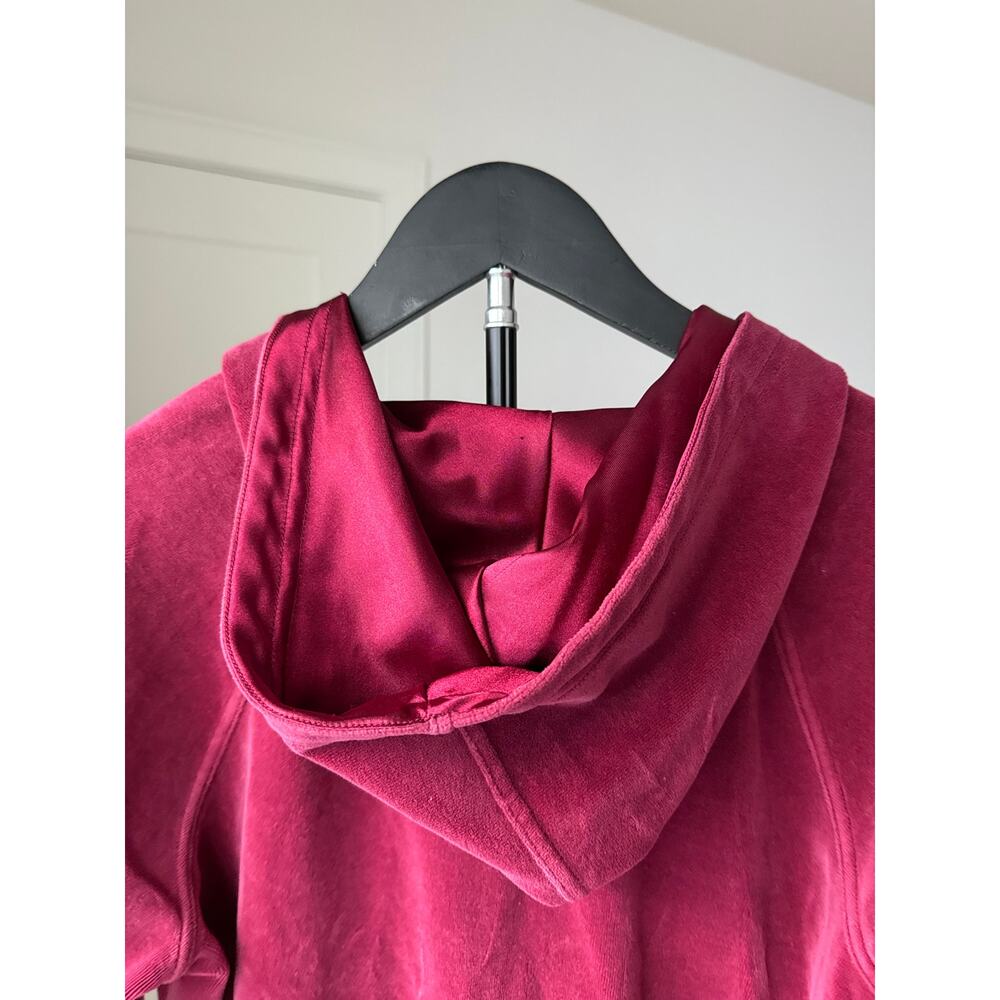 Y2K N.Y.L. New York Laundry Pink Velour Zip Up Hoodie Petite - Picture 4 of 7